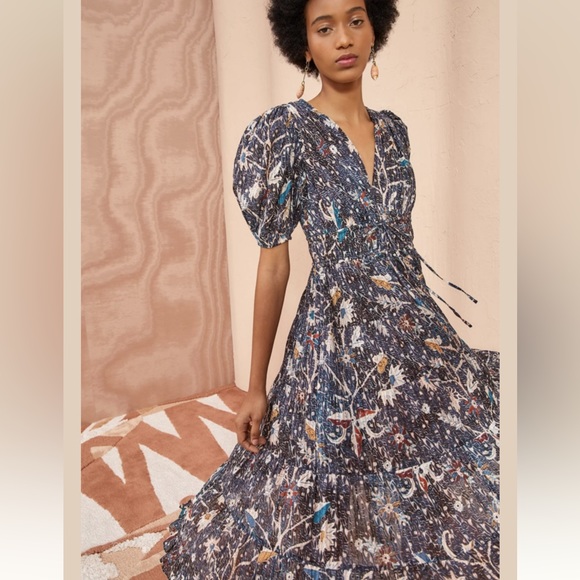 Ulla Johnson Thelma Printed Midi Dress - Picture 3 of 10